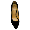 Load image into Gallery viewer, Charlotte Olympia Black Velvet Pumps with Red Heart