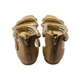 Load image into Gallery viewer, Alexandre Birman Beige / White Braided Leather Strappy Flat Sandals