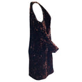 Load image into Gallery viewer, Talbot Runhof Black / Bronze Sequined Cold Shoulder Notre Dress