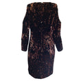 Load image into Gallery viewer, Talbot Runhof Black / Bronze Sequined Cold Shoulder Notre Dress