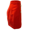 Load image into Gallery viewer, Balmain Rust Wool Skirt with Gold Buttons