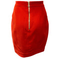Load image into Gallery viewer, Balmain Rust Wool Skirt with Gold Buttons