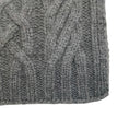 Load image into Gallery viewer, Chanel 2009 Gray Cashmere Cable Knit No 5 Scarf