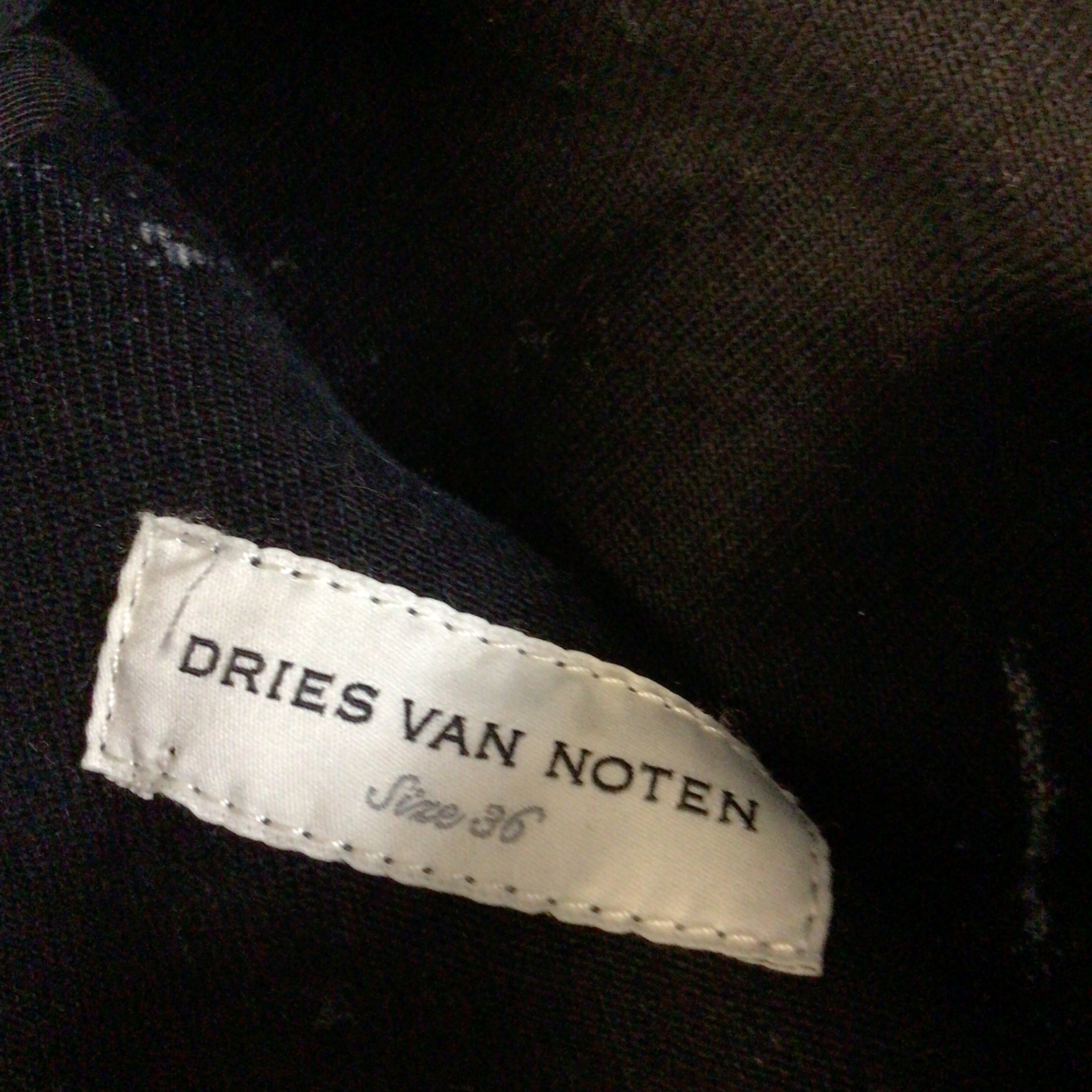 Dries Van Noten Black / White Marble Bleach Tie-Dye Denim Vionas Jacket