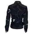 Load image into Gallery viewer, Dries Van Noten Black / White Marble Bleach Tie-Dye Denim Vionas Jacket
