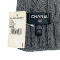 Load image into Gallery viewer, Chanel 2009 Gray Cashmere Cable Knit No 5 Scarf