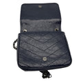 Load image into Gallery viewer, Saint Laurent Deep Marine Crinkled Calfskin Niki Wallet On Chain