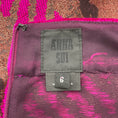Load image into Gallery viewer, Anna Sui Pink / Gold Houndstooth Mini Skirt with Lurex and Velvet