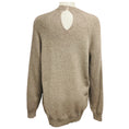 Load image into Gallery viewer, Celine Taupe Wool and Alpaca Knit Sweater with Cut Out Detail