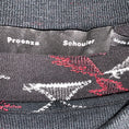 Load image into Gallery viewer, Proenza Schouler Black / White / Red Multi Lightning Bolt Patterned Long Sleeved Silk Knit Pullover Sweater