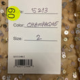 Load image into Gallery viewer, Mac Duggal Champagne Metallic Sequined Gown / Formal Dress