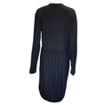 Load image into Gallery viewer, Sofie D'Hoore Black Long Sleeved Wool Midi Dress