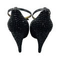 Load image into Gallery viewer, Lanvin Black Crystal Embellished Ankle Strap Platform Pump