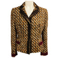 Load image into Gallery viewer, Prada Brown / Burgundy Multi Wool Tweed Jacket