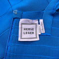 Load image into Gallery viewer, Herve Leger Deep Ocean Blue Kristen Dress