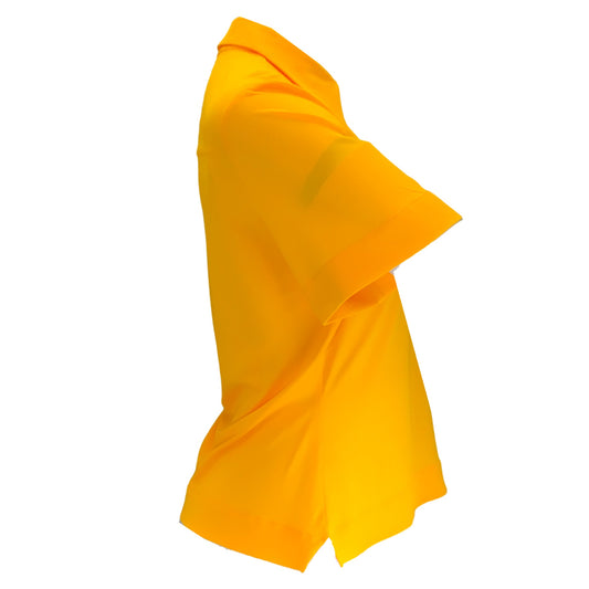 Maison Rabih Kayrouz Mustard Yellow Short Sleeved Polo Top