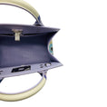 Load image into Gallery viewer, Salvatore Ferragamo New Lavender Mascarpone Calfskin Floral Print Small The Studio Bag