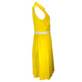 Load image into Gallery viewer, Moschino Couture Yellow Sleeveless Button-front Cotton Midi Dress