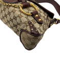 Load image into Gallery viewer, Gucci Burgundy Leather GG Monogram Gold Horsebit Chain Flap Shoulder Bag