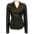 Load image into Gallery viewer, Akris Punto Bronze Metallic Leather Moto Jacket