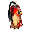 Load image into Gallery viewer, Jean Paul Gaultier Femme Red Multi Printed Silk Chiffon Top