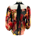 Load image into Gallery viewer, Jean Paul Gaultier Femme Red Multi Printed Silk Chiffon Top