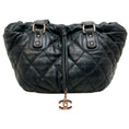 Load image into Gallery viewer, Chanel Vintage 2006 Black Quilted Leather Cloudy Bag