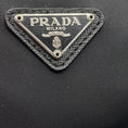 Load image into Gallery viewer, Prada Black Logo Plaque Double Zip Tessuto Mini Bag