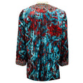 Load image into Gallery viewer, Oscar de la Renta Turquoise / Red Multi Embellished Open Front Jacket