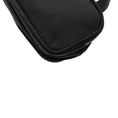 Load image into Gallery viewer, Prada Black Logo Plaque Double Zip Tessuto Mini Bag