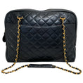 Load image into Gallery viewer, Chanel Vintage 1989-91 Black Quilted Leather Shoulder Bag