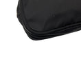 Load image into Gallery viewer, Prada Black Logo Plaque Double Zip Tessuto Mini Bag