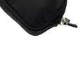 Load image into Gallery viewer, Prada Black Logo Plaque Double Zip Tessuto Mini Bag