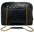 Load image into Gallery viewer, Chanel Vintage 1989-91 Black Quilted Leather Shoulder Bag