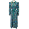 Load image into Gallery viewer, Saloni Caudex Turquoise Vanessa B Dress