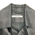 Load image into Gallery viewer, Fleurette Black Metallic Leather Wrap Jacket
