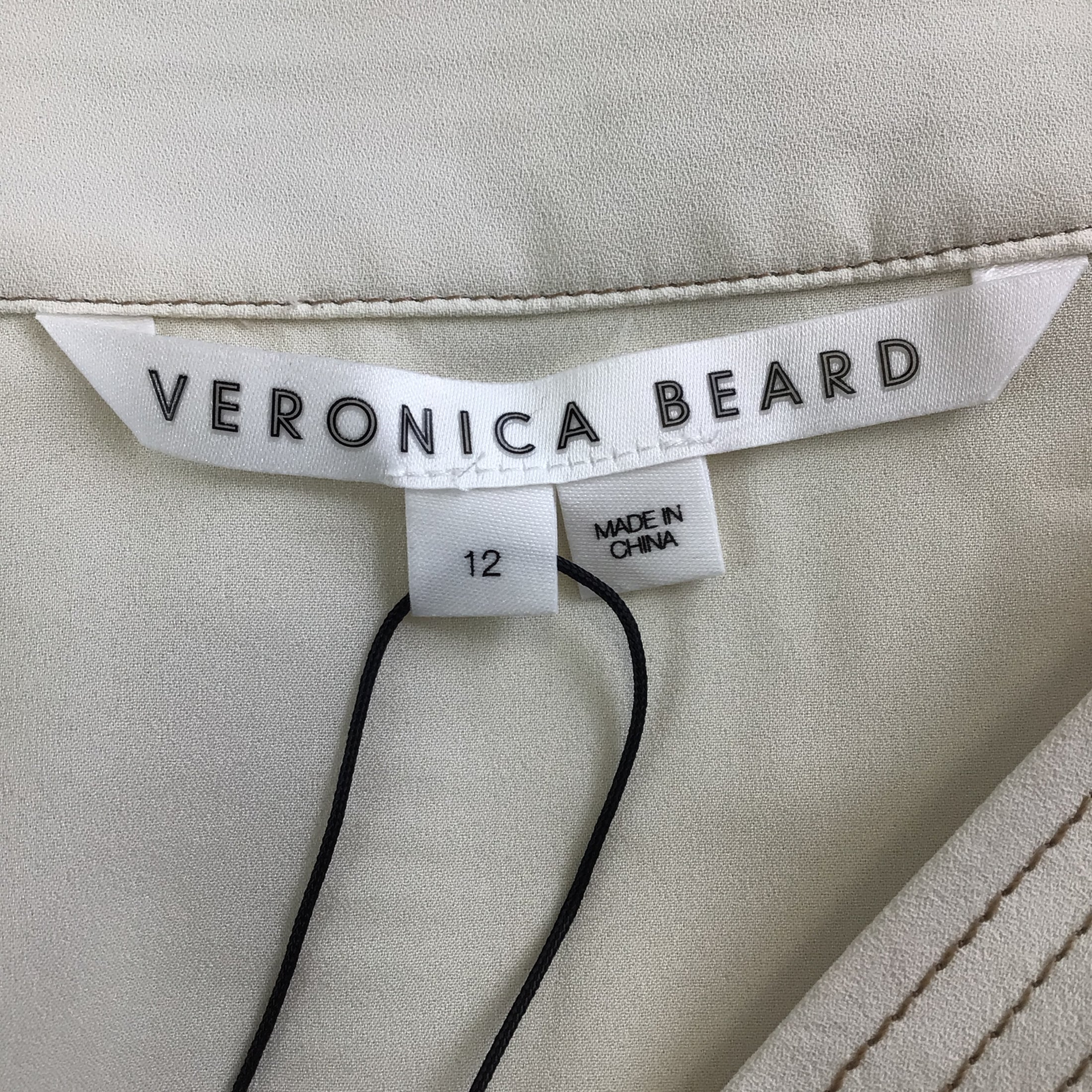 Veronica Beard Ivory Osler Tunic Top
