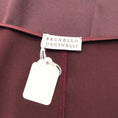 Load image into Gallery viewer, Brunello Cucinelli Burgundy Sleeveless V-Neck Silk Top
