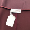 Load image into Gallery viewer, Brunello Cucinelli Burgundy Sleeveless V-Neck Silk Top