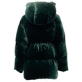 Load image into Gallery viewer, Moncler Green Velvet Puffer Coat