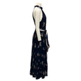 Load image into Gallery viewer, Zimmermann Navy Multi Pleated Floral Maxi Dress