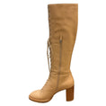 Load image into Gallery viewer, Gabriela Hearst Beige Leather Pat 75 Knee High Boots