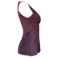 Load image into Gallery viewer, Brunello Cucinelli Burgundy Sleeveless V-Neck Silk Top