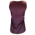 Load image into Gallery viewer, Brunello Cucinelli Burgundy Sleeveless V-Neck Silk Top