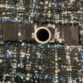 Load image into Gallery viewer, Rebecca Vallance Black / Blue Sequin Trim Button Front Tweed Jacket