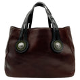 Load image into Gallery viewer, Marni Brown Leather Satchel with Black Patent Leather Straps