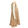 Load image into Gallery viewer, Ulla Johnson Ecru / Brown Printed Ruffled Cotton Dress