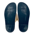 Load image into Gallery viewer, Fendi Beige Feel Leather Slide Sandals