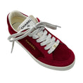 Load image into Gallery viewer, Chanel Red Suede Low Top Sneakers