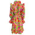 Load image into Gallery viewer, Balenciaga Yellow / Pink Floral Ruffle Coat
